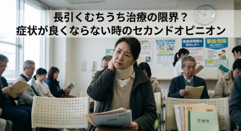 交通事故のあと、いつまでも続く首の痛みやしびれに悩まされて、シップを貼り続けたり、電気治療を続けてもなかなか良くならない 長引くむちうち治療の限界?症状が良くならない時のセカンドオピニオン 東大阪市の体の痛みをとる整体院 痛解 .com