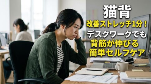 猫背 改善ストレッチ1分！デスクワークでも背筋が伸びる簡単セルフケア　痛解.com